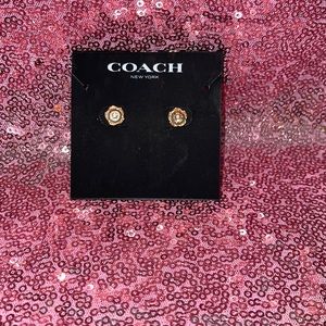 Coach Rose Gold Plate Earrings